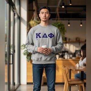 Alpha Kappa Delta Phi Sorority  Stitched Sweater.  Size S.